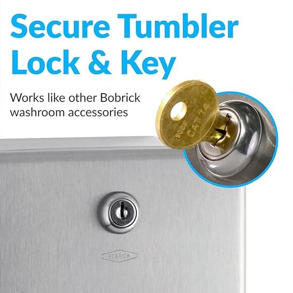 Bobrick Surface-Mounted Multi-Roll Toilet Paper Tissue Dispenser, Satin-Finish - Picture 4 of 7